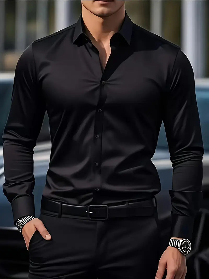 ROSSI ROMA™ | CAMICIA TRASPIRANTE A MANICHE LUNGHE