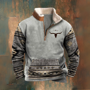 ROSSI ROMA | MAGLIONE CON MEZZA ZIP AUTUNNALE