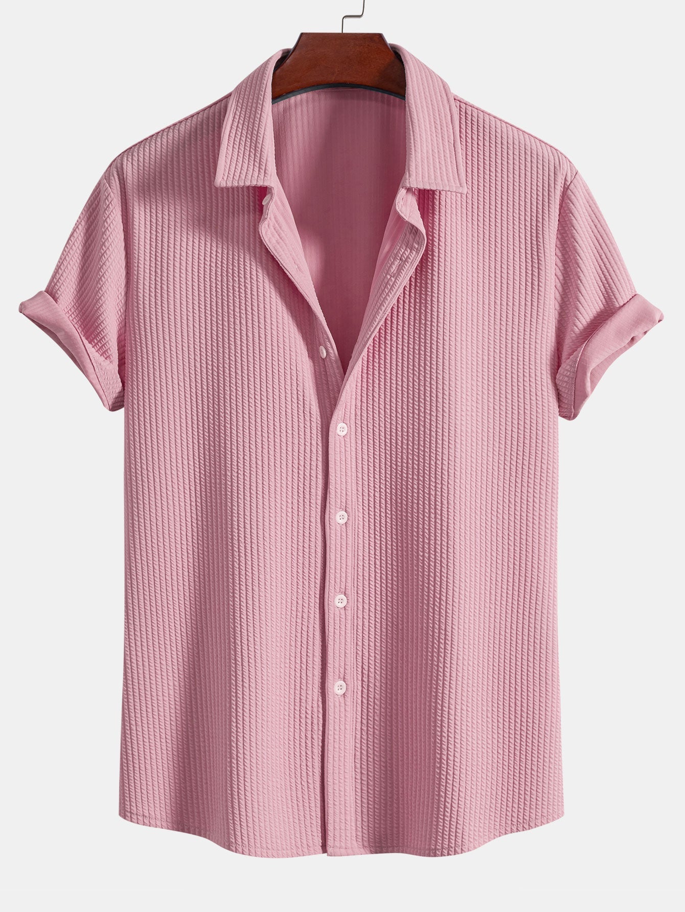 CAMICIA MUSCLE FIT A COSTE CON BOTTONI
