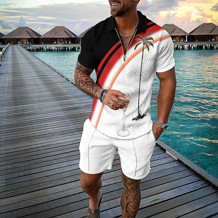 ROSSI ROMA | SET ESTIVO DI LUSSO PALMA CON STRISCIA