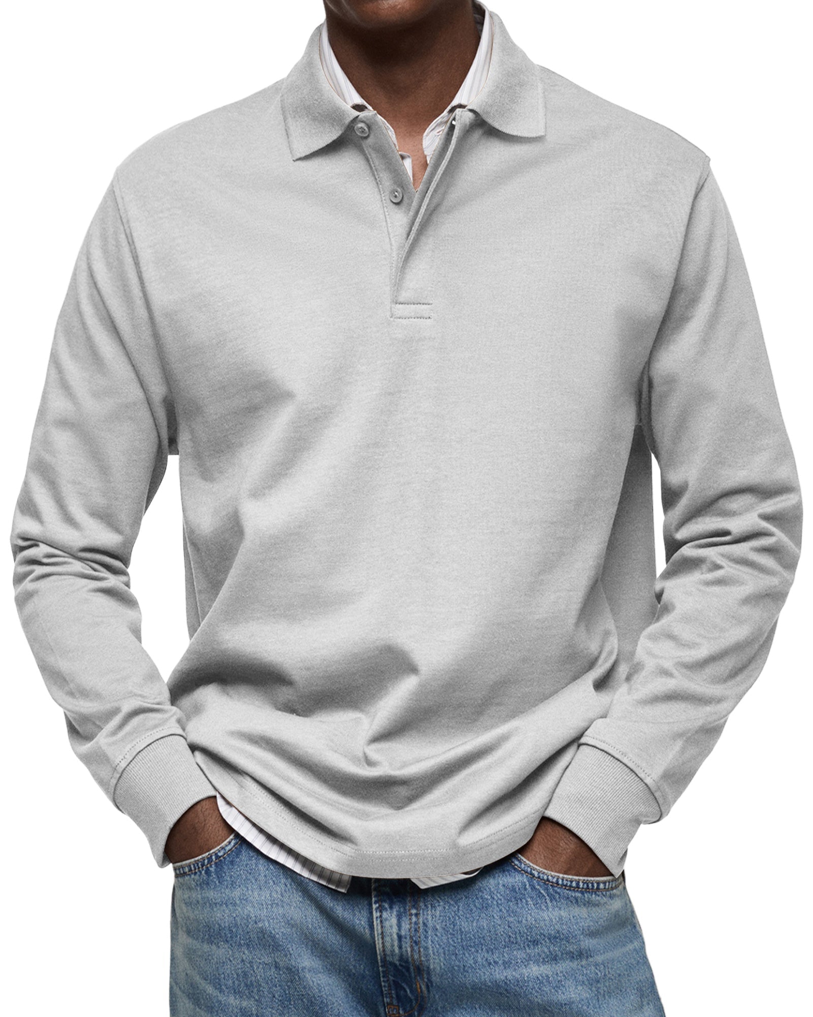 RICCARDO | POLO A MANICHE LUNGHE ELEGANTE