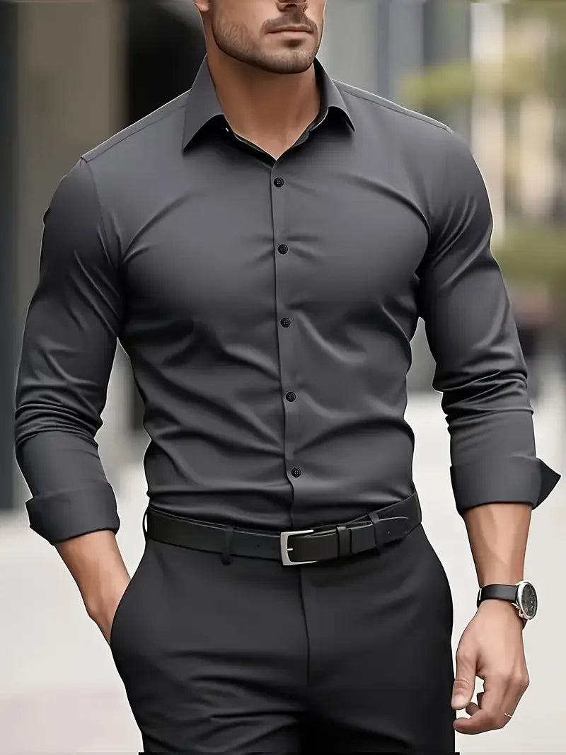 ROSSI ROMA™ | CAMICIA TRASPIRANTE A MANICHE LUNGHE