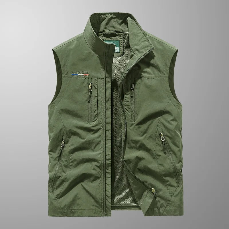 CASPER | GILET CARGO TRASPIRANTE CON TASCHE MULTIPLE