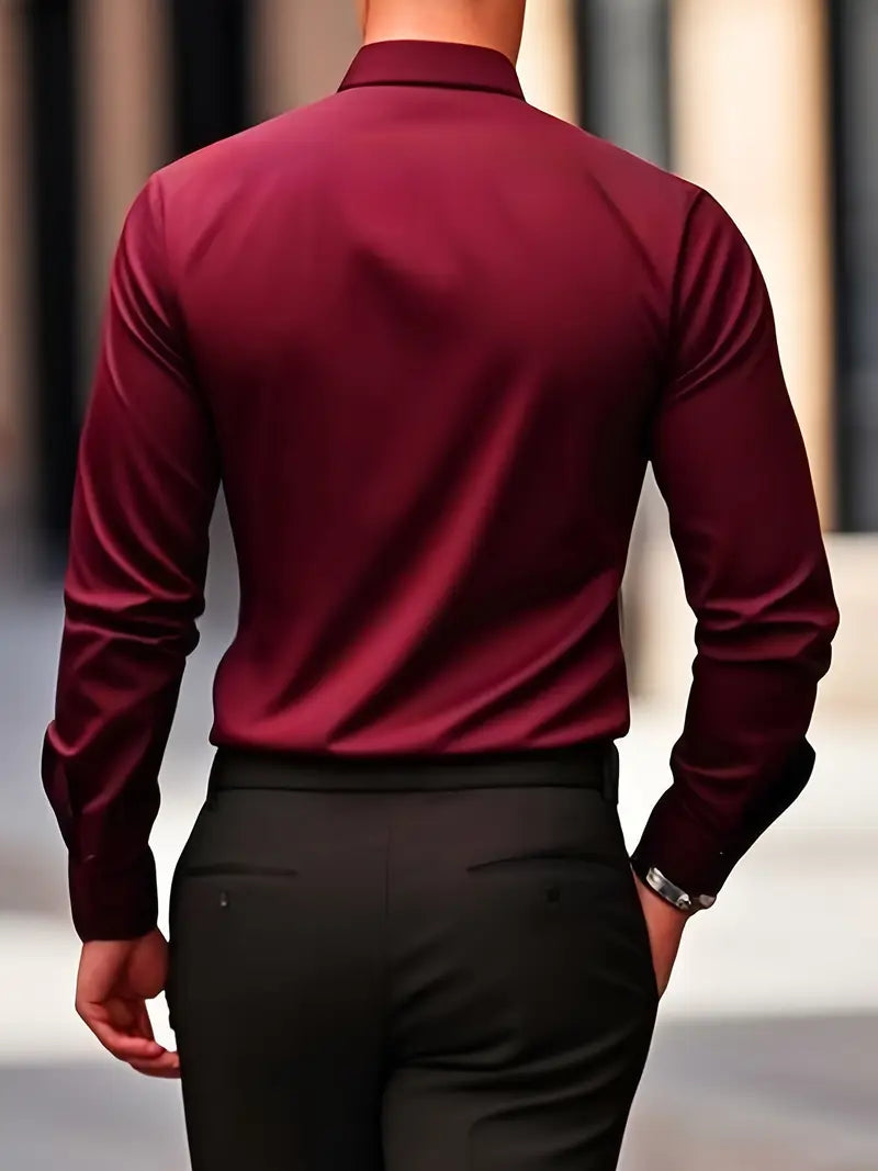 ROSSI ROMA™ | CAMICIA TRASPIRANTE A MANICHE LUNGHE