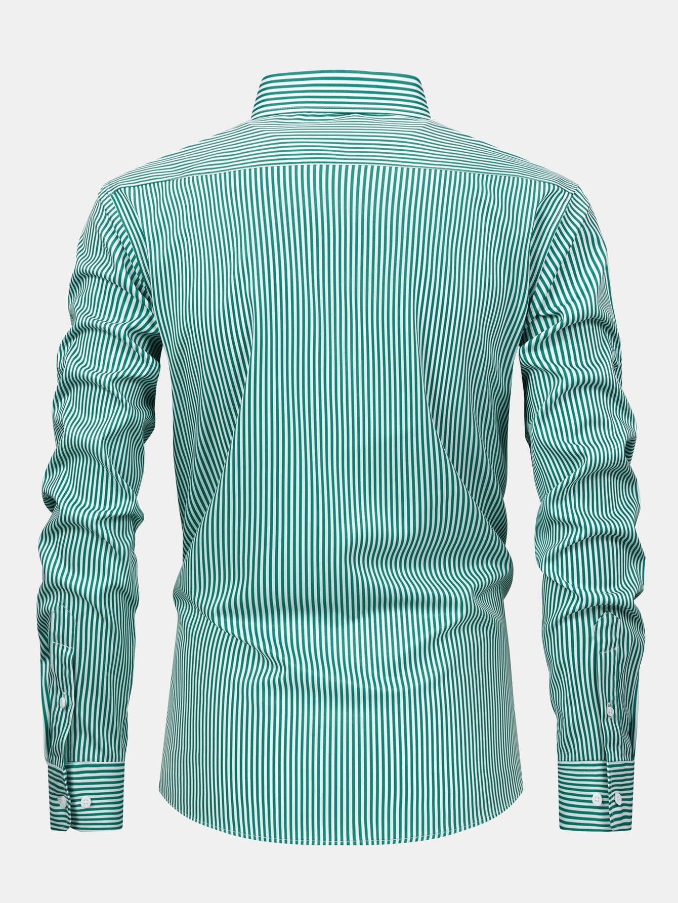 CAMICIA A MANICHE LUNGHE A RIGHE CON BOTTONI