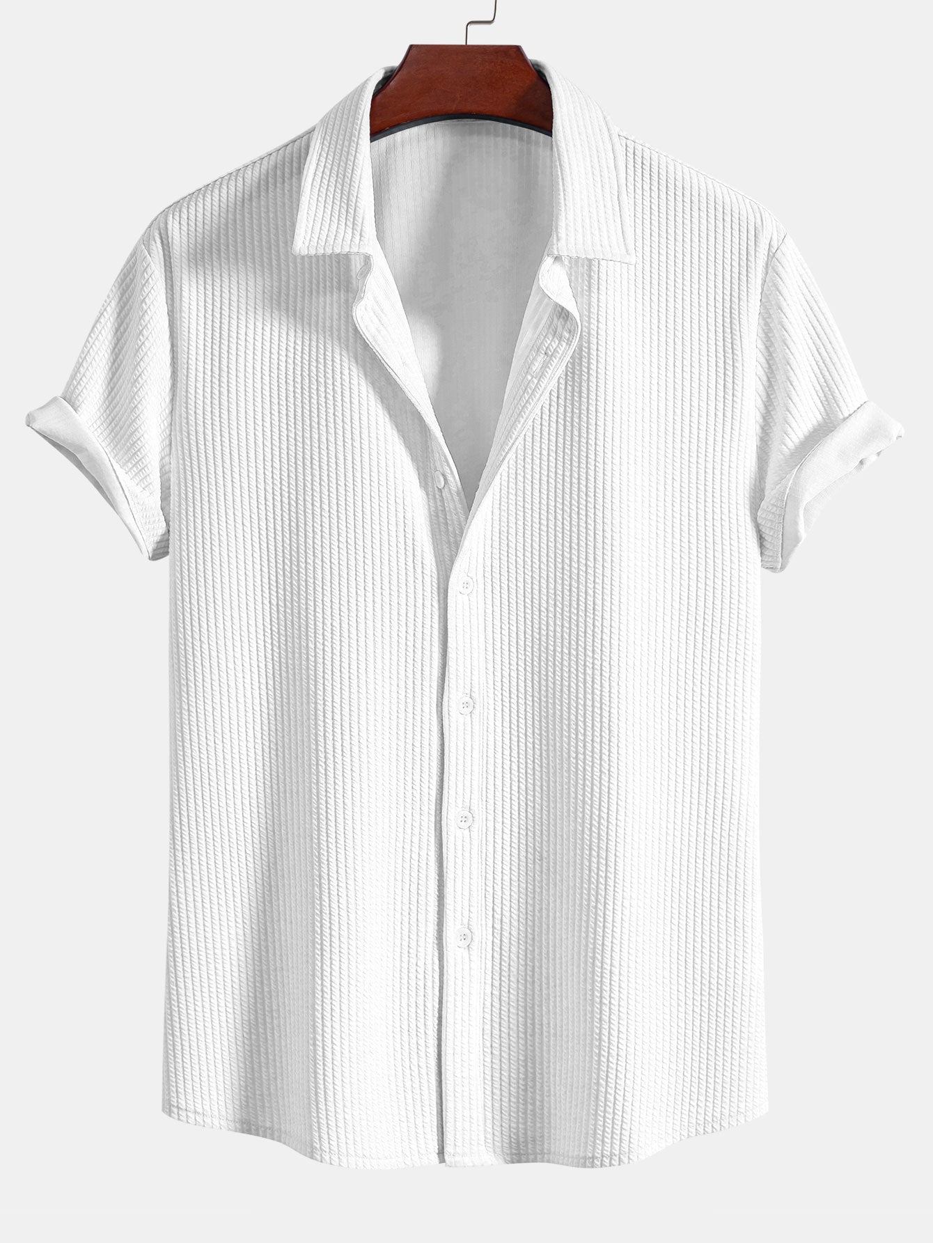 CAMICIA MUSCLE FIT A COSTE CON BOTTONI