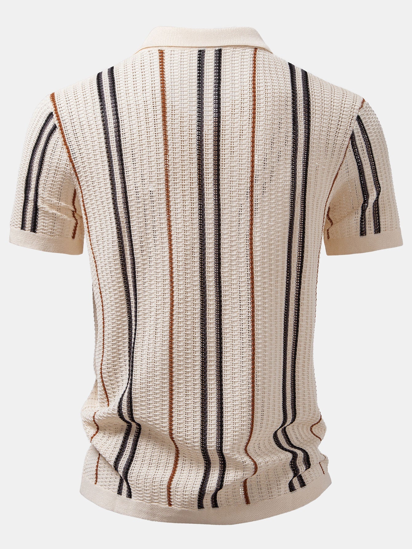 CAMICIA A RIGHE ALL'UNCINETTO CON BOTTONI & PANTALONI IN LINO CON GAMBA DRITTA