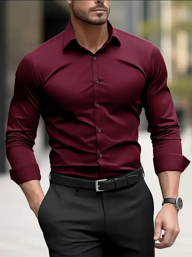 ROSSI ROMA™ | CAMICIA TRASPIRANTE A MANICHE LUNGHE