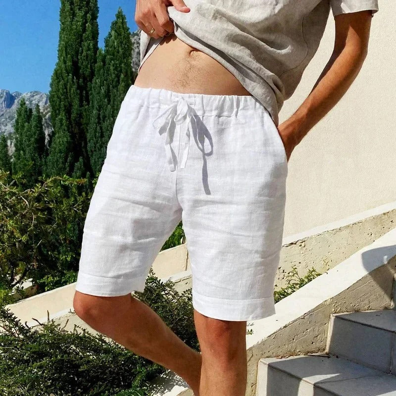 GIANNI | PANTALONCINI IN LINO E COTONE