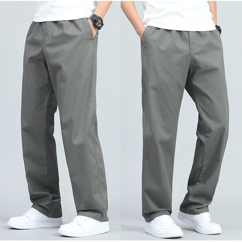 ROSSI ROMA | PANTALONI LARGHI DA UOMO IN COTONE