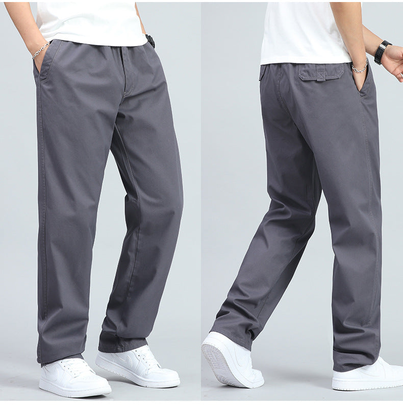 ROSSI ROMA | PANTALONI LARGHI DA UOMO IN COTONE