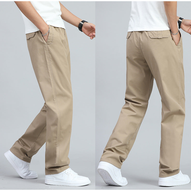 ROSSI ROMA | PANTALONI LARGHI DA UOMO IN COTONE