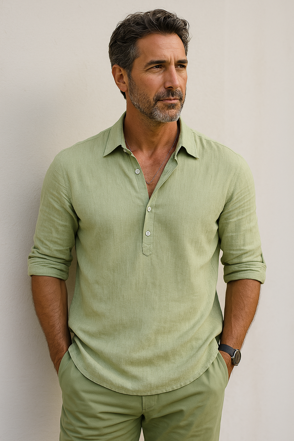 GIOVANNI™ | CAMICIA CLASSICA IN COTONE-LINO