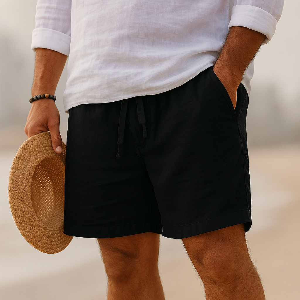 LUCIANO | PANTALONI IN COTONE-LINO
