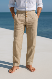 PANTALONE ESTIVO IN LINO LEGGERO