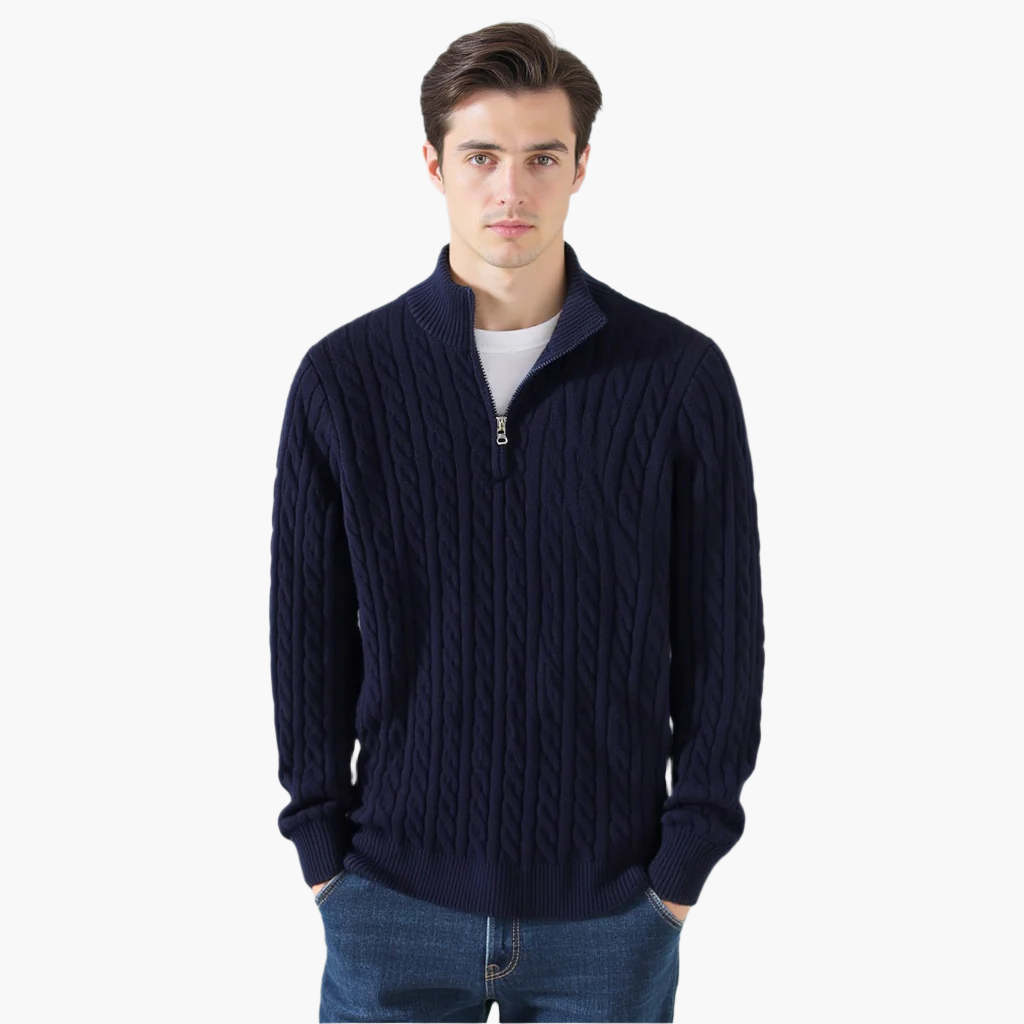 FABIO | MAGLIONE DI LUSSO CON ZIP