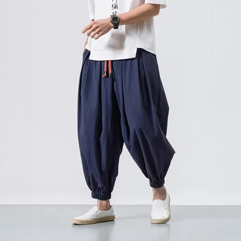 ROSSI ROMA | PANTALONI OVERSIZE IN COTONE