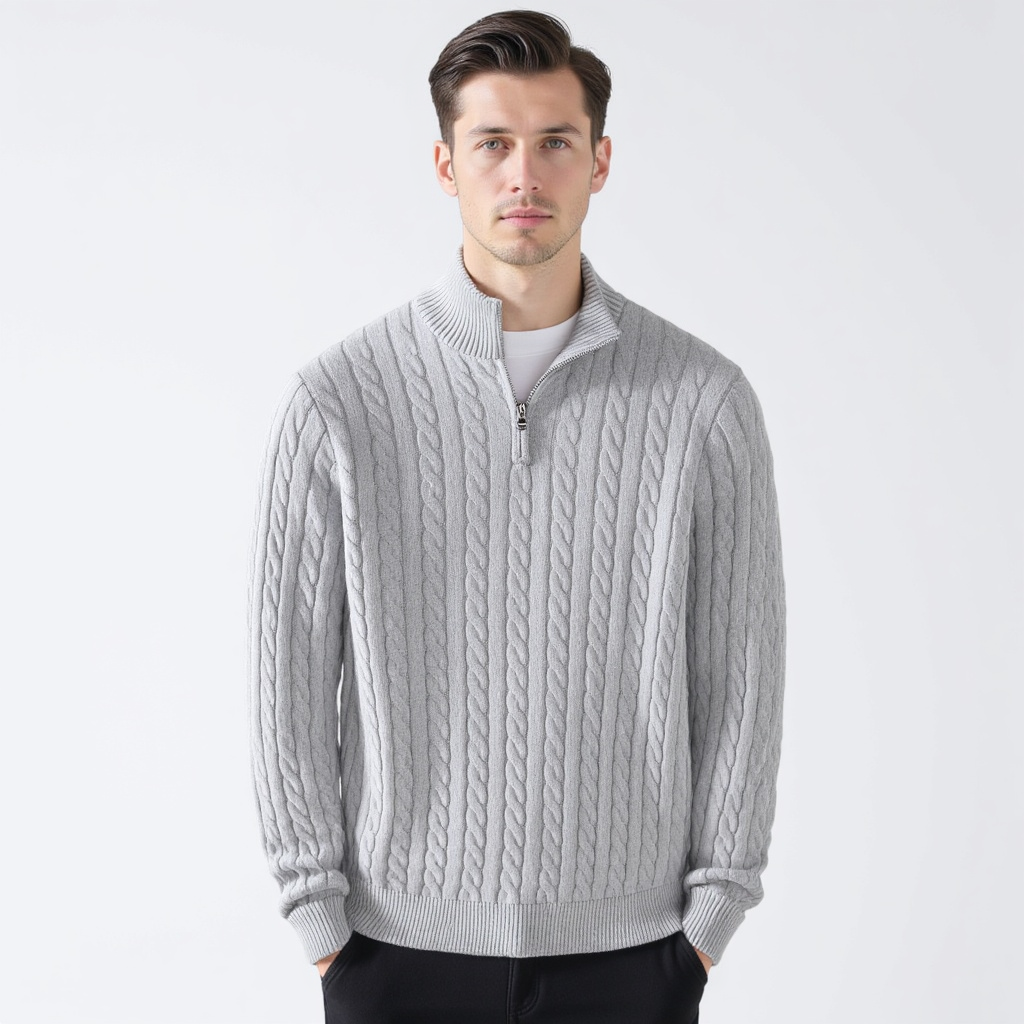 FABIO | MAGLIONE DI LUSSO CON ZIP