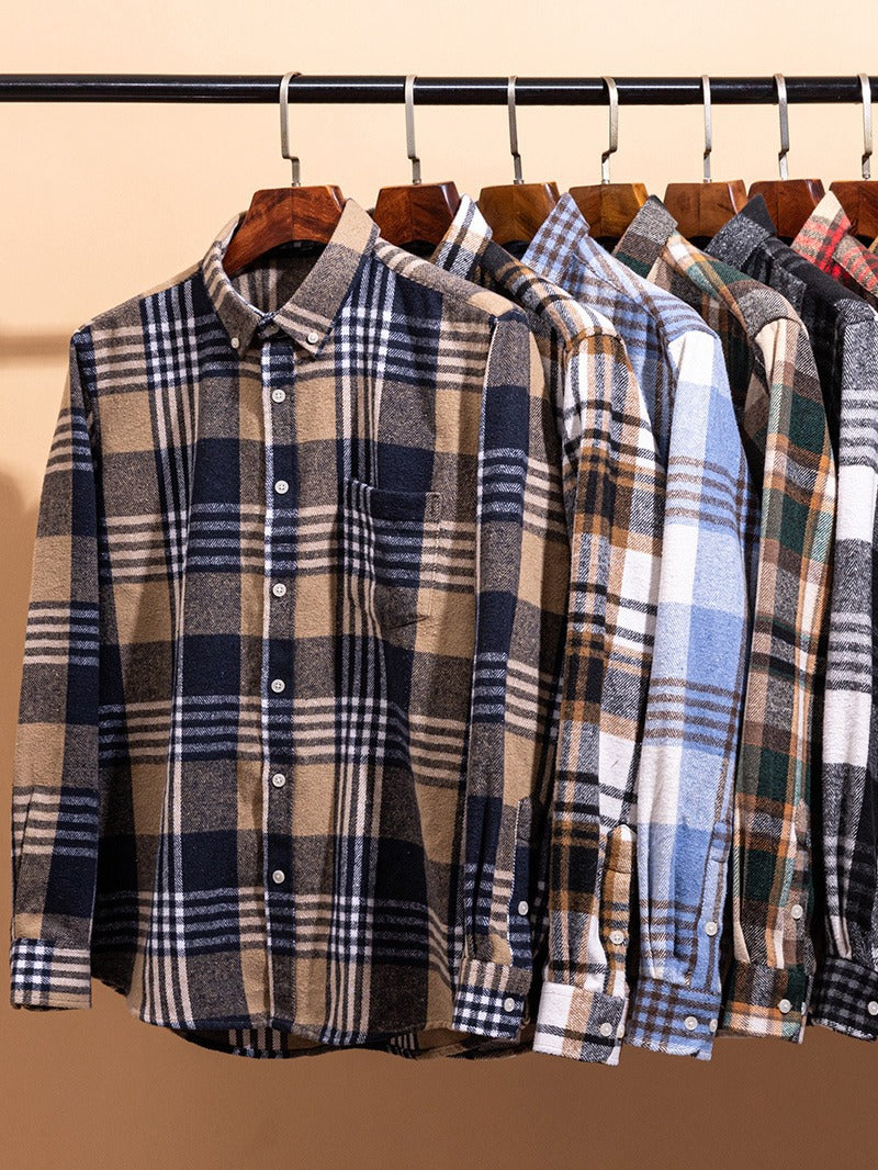 ROSSI ROMA| CAMICIA DI COTONE A QUADRI