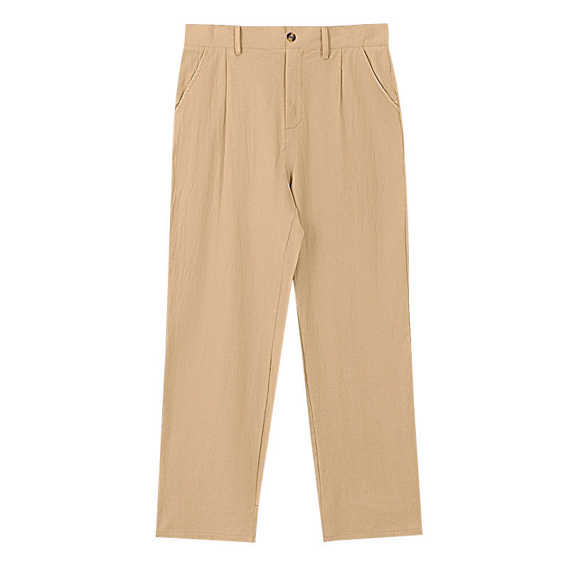 NICCOLÒ | PANTALONI DI LINO A GAMBA LARGA