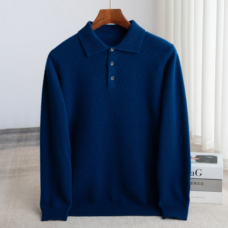 ROSSI ROMA | MAGLIONE POLO DA UOMO CLASSICO (lana premium)