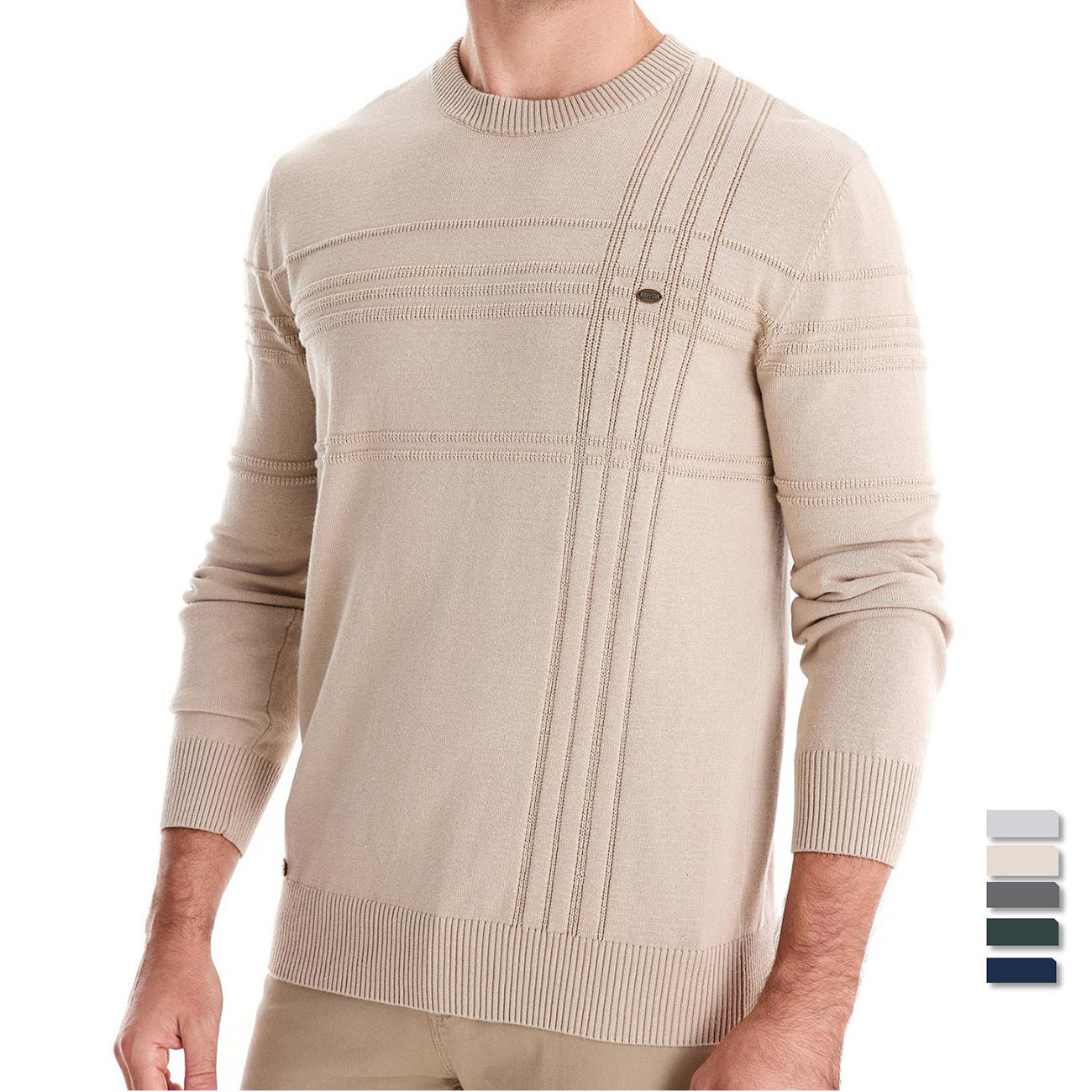 ALESSANDRO | ELEGANTE MAGLIONE DA UOMO LAVORATO A MAGLIA