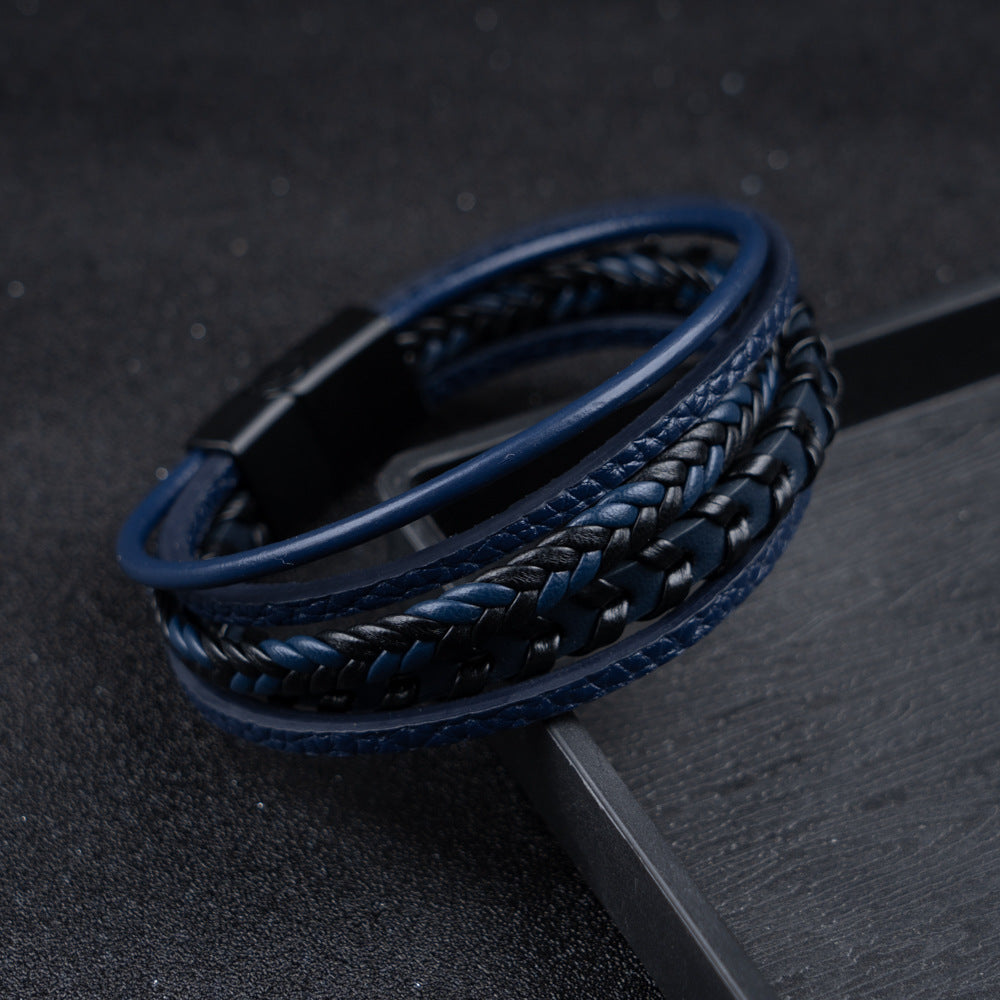 ROSSI ROMA | BRACCIALE DA UOMO DI PELLE DI LUSSO