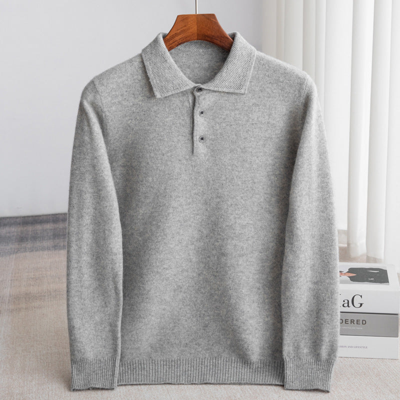 ROSSI ROMA | MAGLIONE POLO DA UOMO CLASSICO (lana premium)
