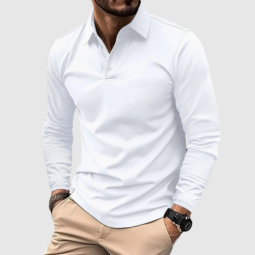 LEONARDO | POLO PREMIUM A MANICHE LUNGHE