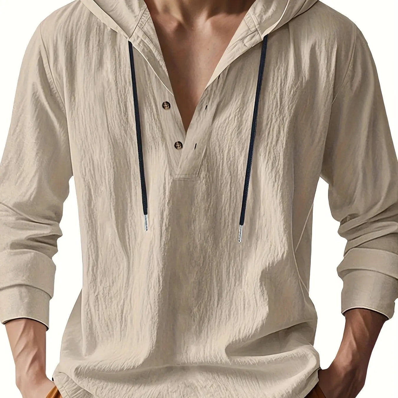 ROSSI ROMA | CAMICIA IN LINO CON CAPPUCCIO DI LUSSO