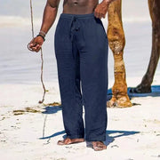 PANTALONI DA SPIAGGIA IN LINO