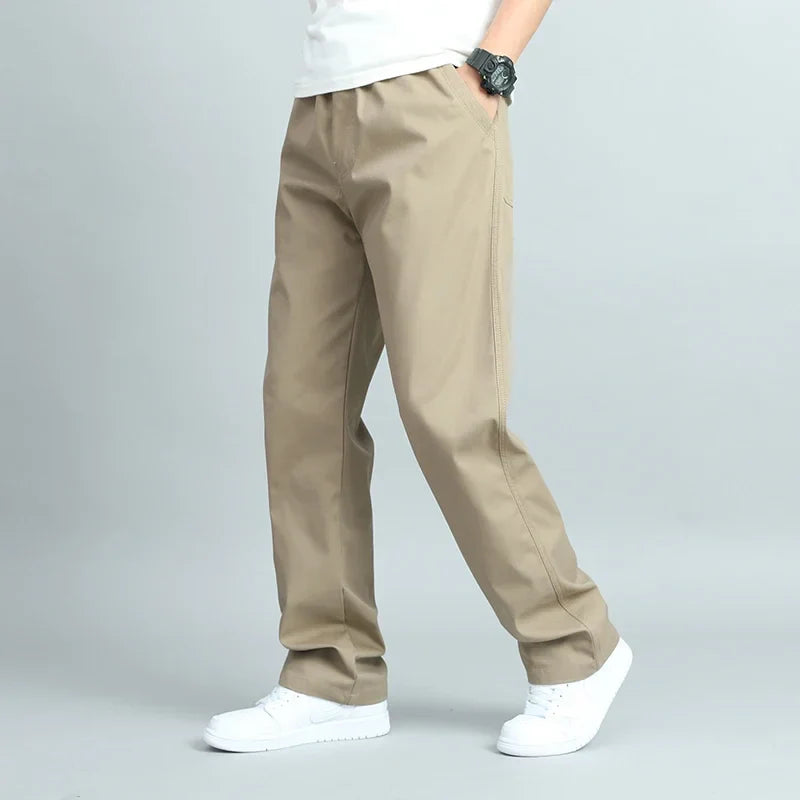 ROSSI ROMA | PANTALONI LARGHI DA UOMO IN COTONE