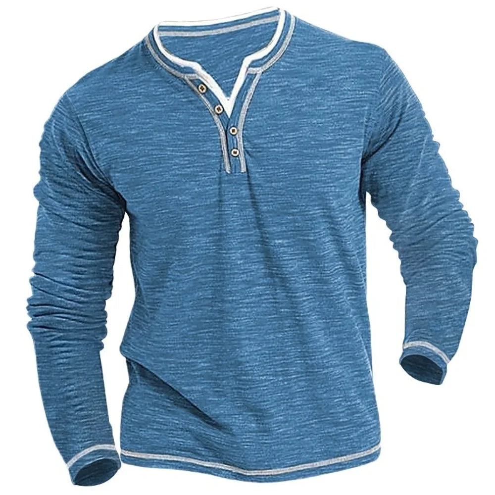 ELVEZIO | MAGLIA LEGGERA A MANICHE LUNGHE CON SCOLLO A V