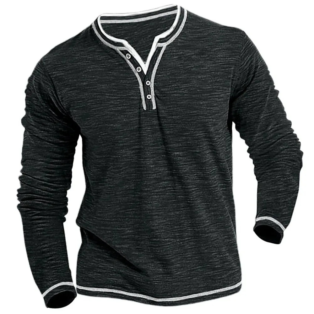 ELVEZIO | MAGLIA LEGGERA A MANICHE LUNGHE CON SCOLLO A V