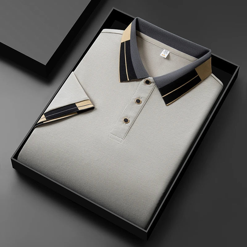 ROSSI ROMA™ | POLO CON FINITURE A CONTRASTO