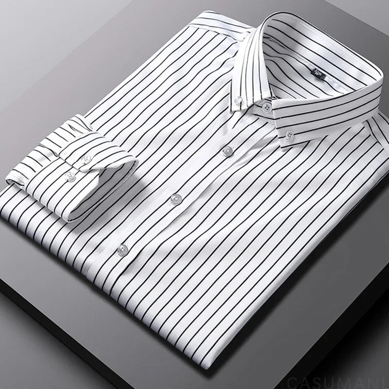 ROSSI ROMA | CAMICIA DA UOMO CASUAL A RIGHE