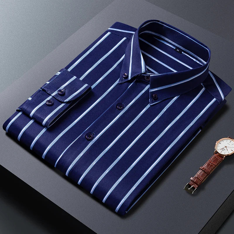 ROSSI ROMA | ELEGANTE CAMICIA A RIGHE DA UOMO