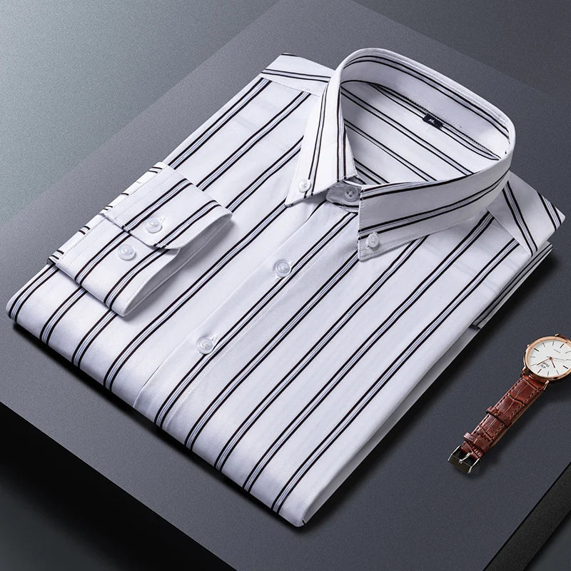 ROSSI ROMA | ELEGANTE CAMICIA A RIGHE DA UOMO