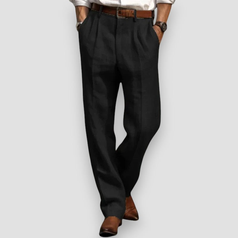 LÉONARD™ | PANTALONI IN LINO CLASSICI