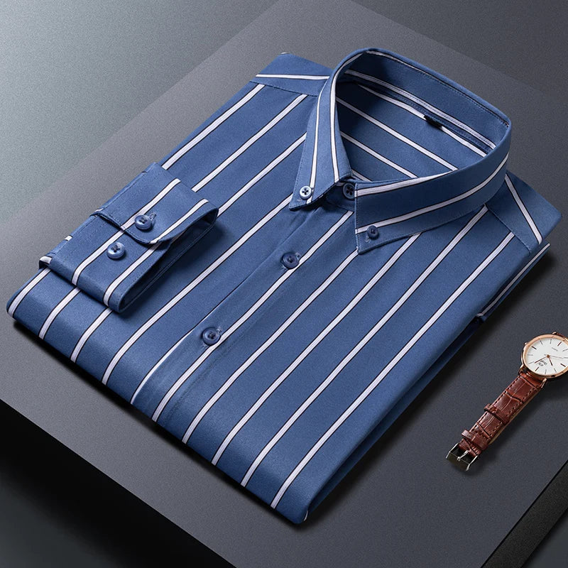 ROSSI ROMA | ELEGANTE CAMICIA A RIGHE DA UOMO