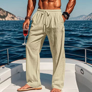 PANTALONI DI LINO RILASSATI