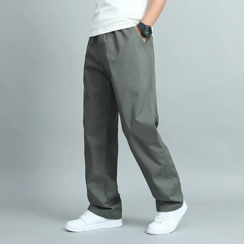 ROSSI ROMA | PANTALONI LARGHI DA UOMO IN COTONE