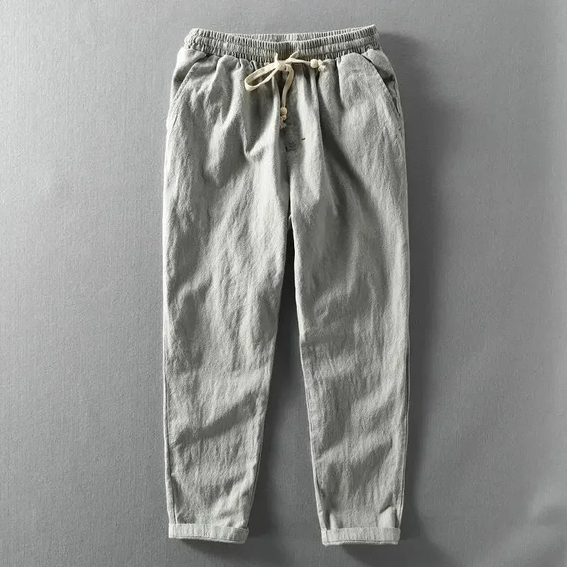EUSEBIO | PANTALONE DA UOMO IN LINO