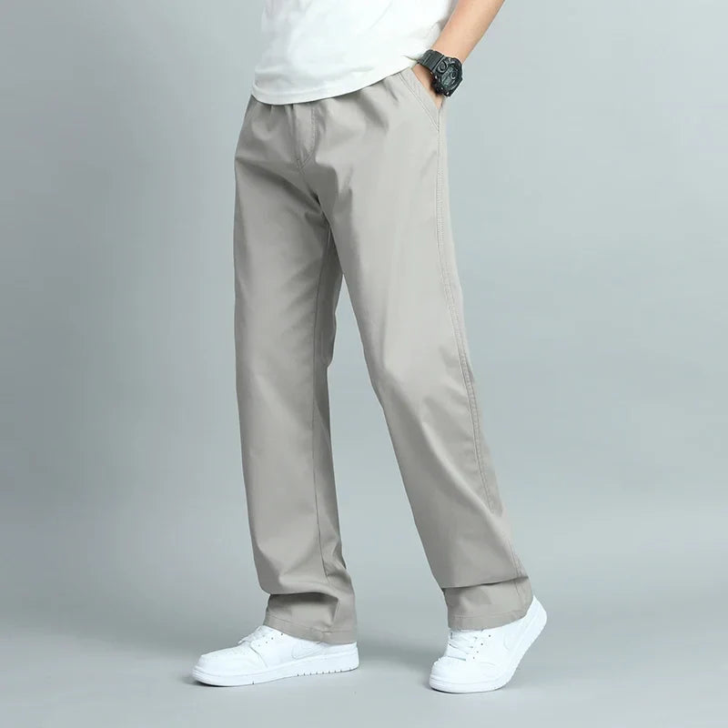 ROSSI ROMA | PANTALONI LARGHI DA UOMO IN COTONE
