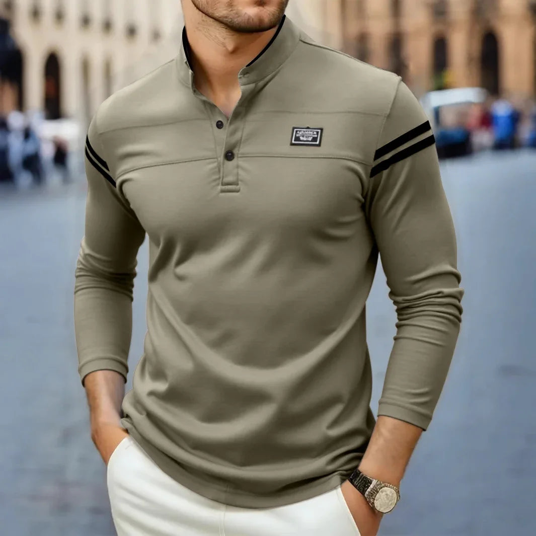 ROSSI ROMA | MAGLIETTA A MANICHE LUNGHE MODERNA DA UOMO