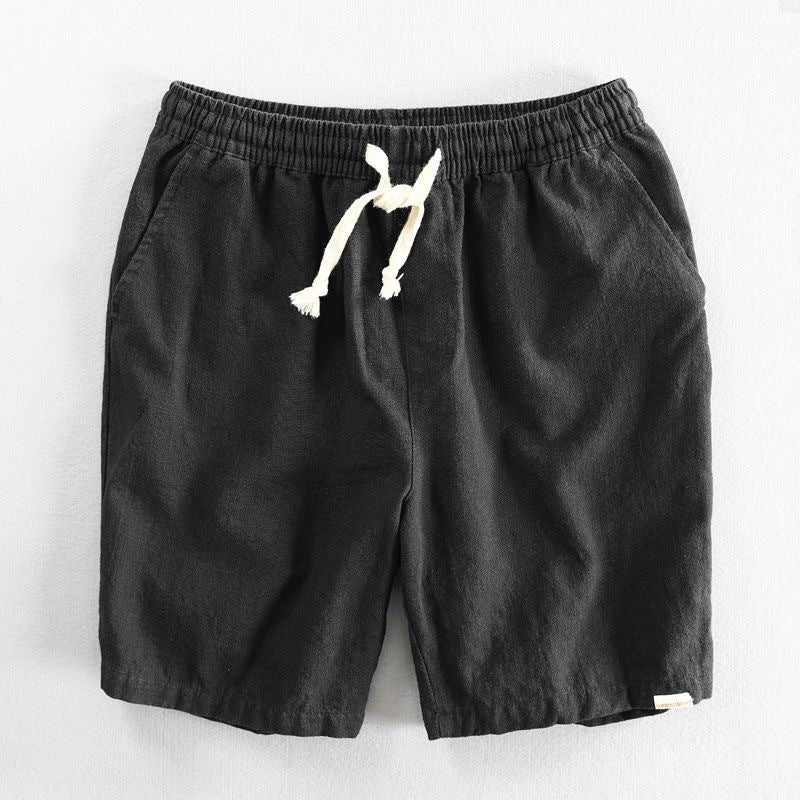 TOMMASO | PANTALONCINI IN COTONE BIOLOGICO E LINO