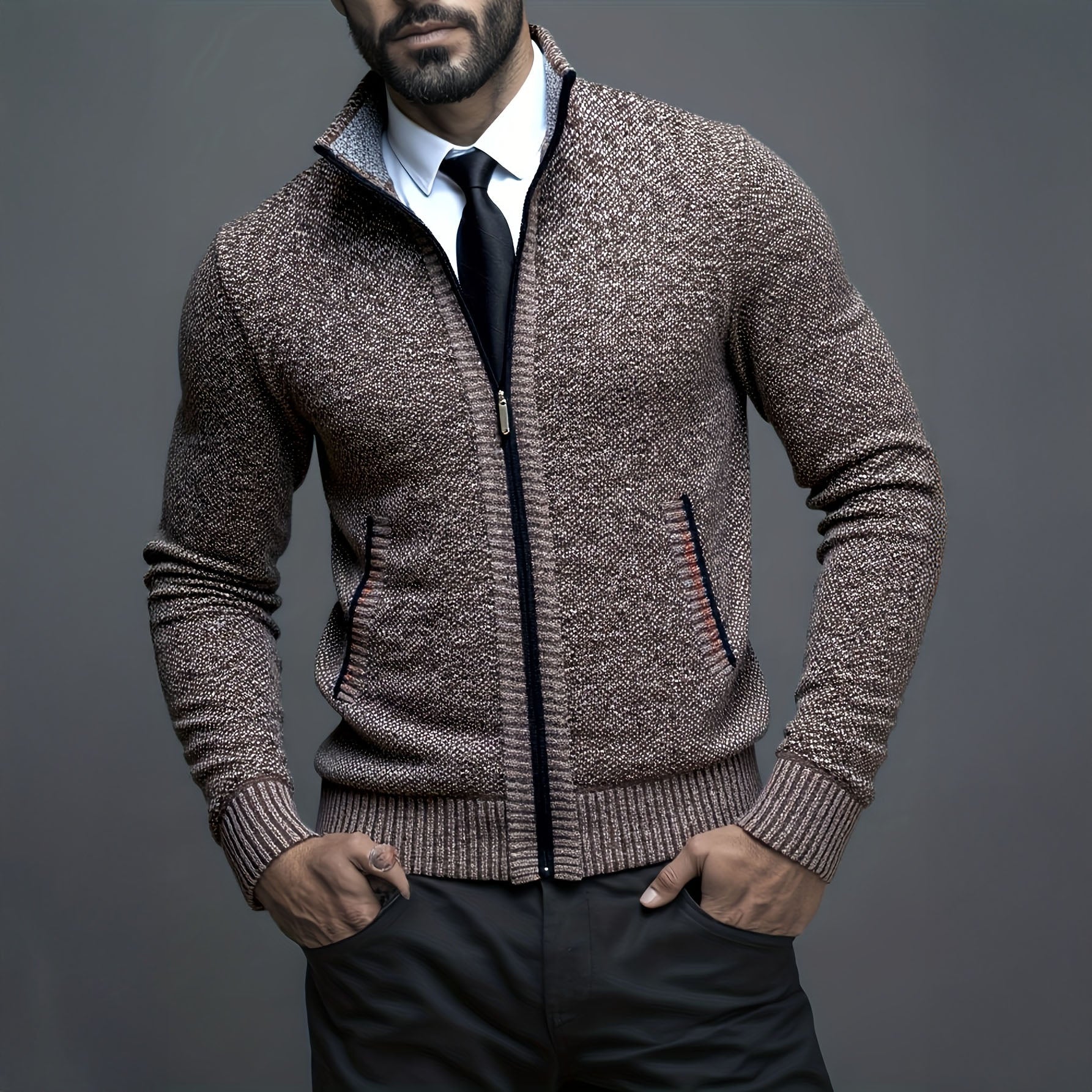 ROSSI ROMA | GILET DA UOMO DI LUSSO CON CHIUSURA A ZIP