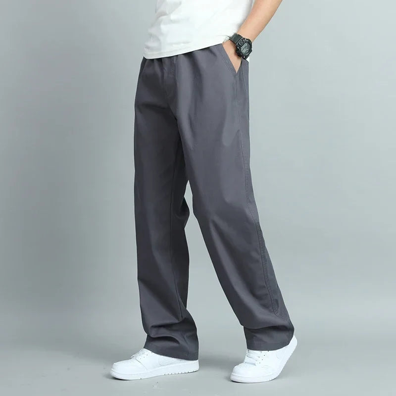 ROSSI ROMA | PANTALONI LARGHI DA UOMO IN COTONE