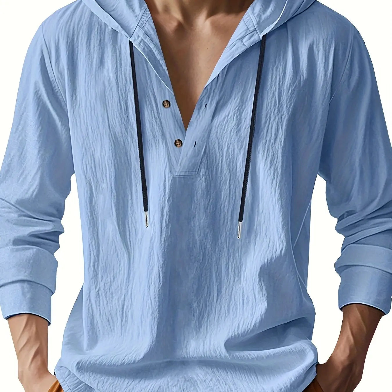 ROSSI ROMA | CAMICIA IN LINO CON CAPPUCCIO DI LUSSO