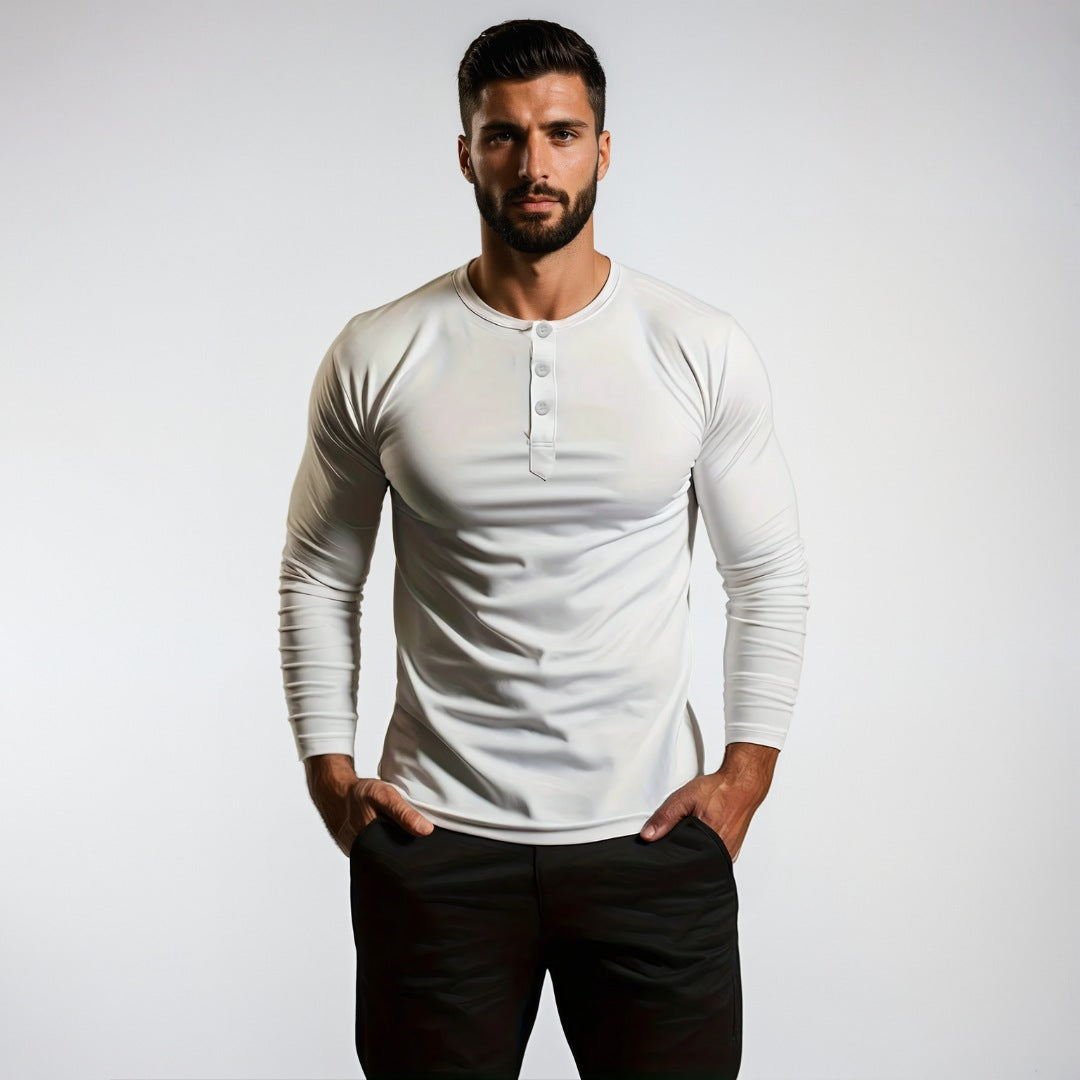 SANTIAGO | MUSCLE FIT MANICA LUNGA